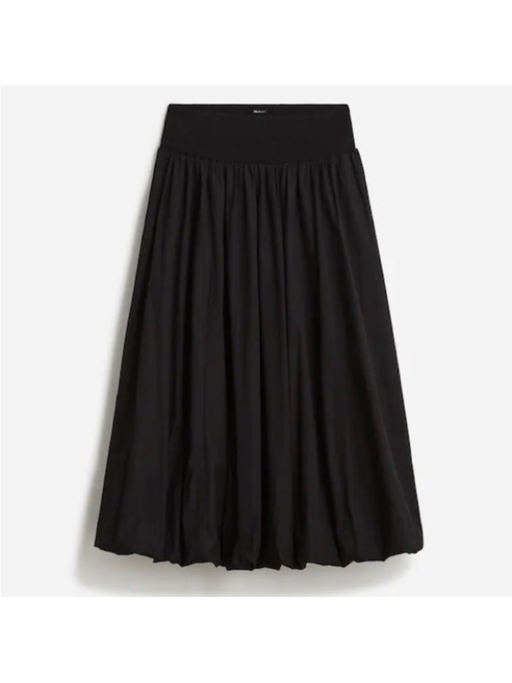 Madewell black maxi bubble skirt Like New